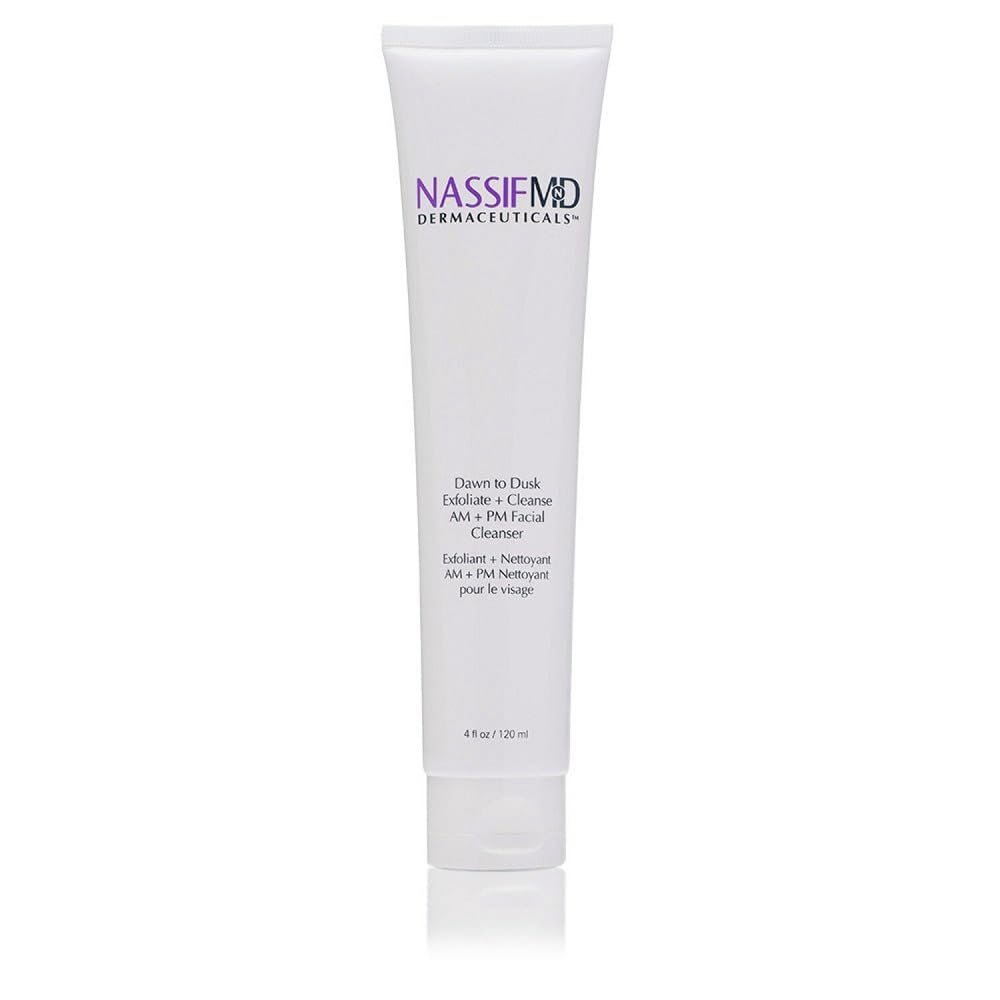 NassifMD Dawn to Dusk Foaming Facial Cleanser Vegan Cleanser Face Wash for Women, Gentle and Hydrating Cream Wash for Dry or Oily Skin, Hydrating