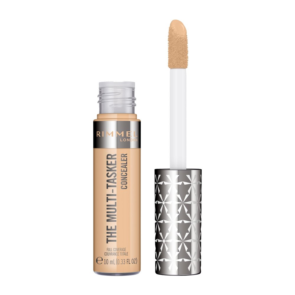 Rimmel London, Multi-Tasker Concealer, 030 Light, Crease-Proof, Transfer-Proof, Waterproof, Up To 24-Hour Wear, Vegan Formula, 0.33oz