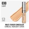 Rimmel London, Multi-Tasker Concealer, 030 Light, Crease-Proof, Transfer-Proof, Waterproof, Up To 24-Hour Wear, Vegan Formula, 0.33oz view 2