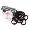 HOYOLS Soft Seamless Hair Ties, Dark Brown Stretch Elastic Ponytail Holders Bands for Women Thick Hair No Slip and Pull No Damage Scrunchies Headbands 100 Pcs (Espresso) view 1