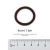 HOYOLS Soft Seamless Hair Ties, Dark Brown Stretch Elastic Ponytail Holders Bands for Women Thick Hair No Slip and Pull No Damage Scrunchies Headbands 100 Pcs (Espresso) view 2