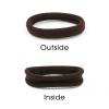 HOYOLS Soft Seamless Hair Ties, Dark Brown Stretch Elastic Ponytail Holders Bands for Women Thick Hair No Slip and Pull No Damage Scrunchies Headbands 100 Pcs (Espresso) view 3