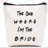 LIBIHUA Bride Gift The One Where I'm the Bride Engagement Gift Bridal to Be Newly Engaged Bridal Shower Present Bachelorette Party Present Travel Pouch Hangover Clutch Makeup Bag Cosmetic Bag view 1