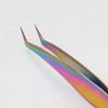 Auniwaig 125mm Stainless Steel Tweezers, Precision Tweezers, Magnetic Curved Tip Forceps Tweezers, for Electronics, Sodlering, Jewelry, Craft, Golden feather clip (Ordinary Leather Sheath) view 2