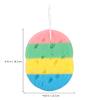 4pcs Rainbow Oval Bath Sponges Exfoliating Shower Foam Body Sponges Exfoliating Soothing Sponges for view 3