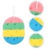 4pcs Rainbow Oval Bath Sponges Exfoliating Shower Foam Body Sponges Exfoliating Soothing Sponges for view 4