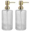Cabilock 1set Transparent Lotion Travel Bottles Pump for Home and Travel Use Random Color and Texture for Cosmetic Storage view 1