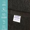 Arkwright Bleach Proof Salon Towels Bulk - Case of 180 - Highly Absorbent, 100% Cotton, Quick Dry Spa Face Towel for Hair Stylist, Barber, Pedicure, and Esthetician, 16 x 27 in, Black view 2