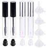 Beaupretty 10ml Empty Mascara Tube with Eyelash Wand Transparent Eyeliner Bottle Eyelash Cream Container Bottle with Rubber Inserts and Funnels Set for Oil view 2