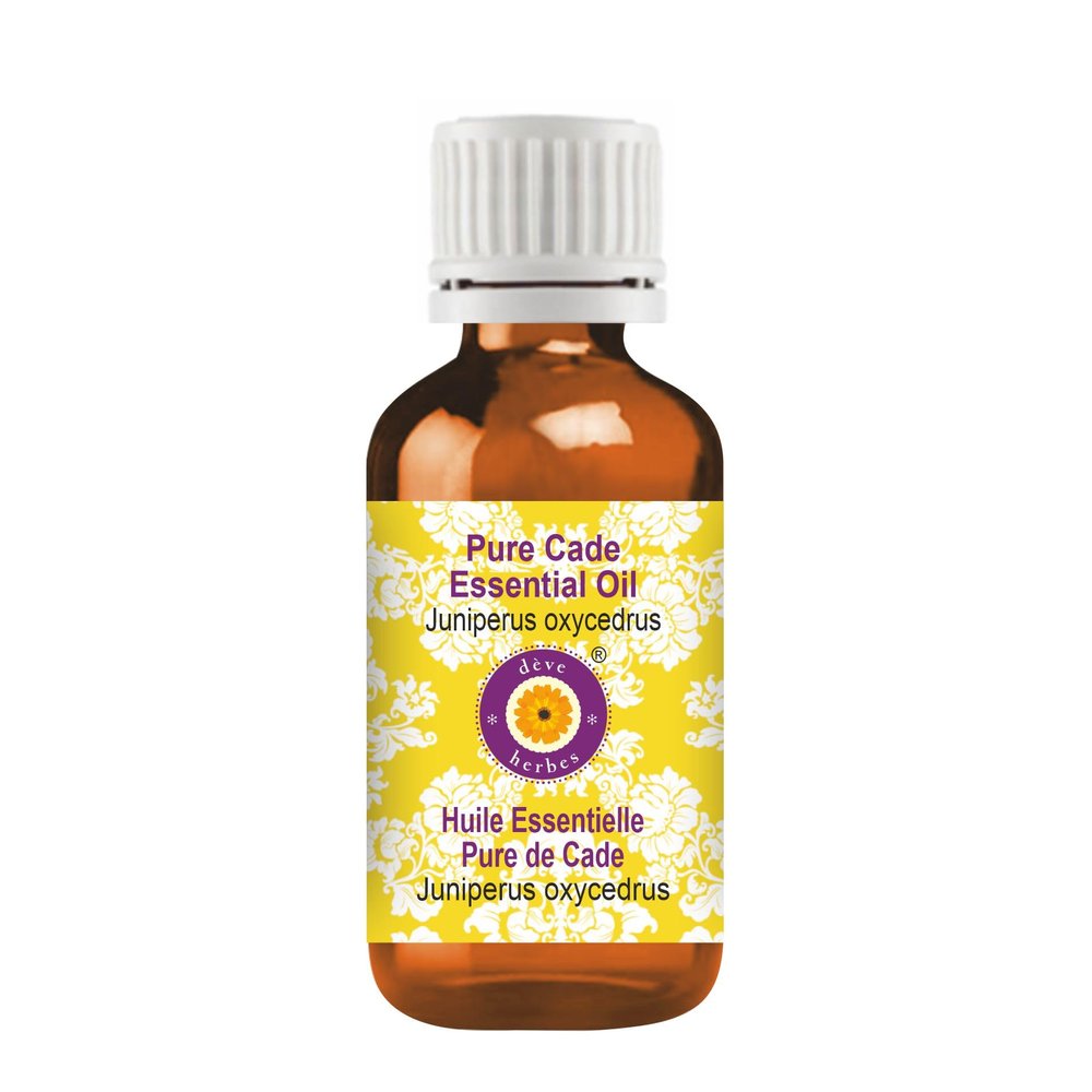 dve herbes Cade Essential Oil (Juniperus oxycedrus) Pure | Non-Sticky | Non-Greasy | Lightweight | Men & Women | All Skin Types | Steam Distilled 100ml (3.38 oz)