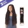 Freetress Braids Crochet Braids 2X Indie Distressed Loc 26 in (3-pack, 1B) view 2