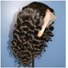 136 Lace Front Human Hair Wigs For Women Curly Pre Plucked Bleached Knots Baby Hair Natural Hairline Brazilian Remy Natural Hair Wigs 150% 18 Inches view 2