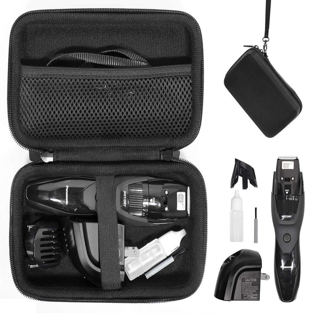 Alltravel case for Panasonic Cordless Mens Beard Trimmer ER-GB42-K, Trimmer organizing Travel case, Also for Panasonic Wet and Dry Cordless Electric Beard and Hair Trimmer, Hybrid Wet Dry Shaver
