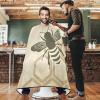 visesunny Barber Cape Vintage Bee Polyester Hair Cutting Salon Cape Apron Anti-Static Haircut Water-Resistant Shaving Cloth Beard Shaving Bib Hairdressing Cape view 2