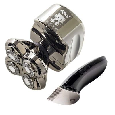 Combo of Skull Shaver Pitbull Platinum PRO Electric Razor Along with Precision Baby Beast Trimmer, Best Gifting Combo, Male Grooming Kit