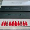 Red Stiletto Press On Nails Size Medium view 1