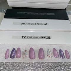 Purple Press On Nails Size Medium