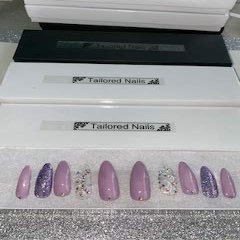 Purple Press On Nails Size Medium