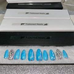 Light Blue Press On Nails Size Small