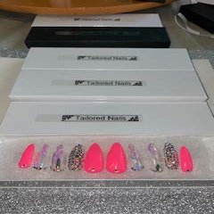 Hot Pink Press On Nails Size Large