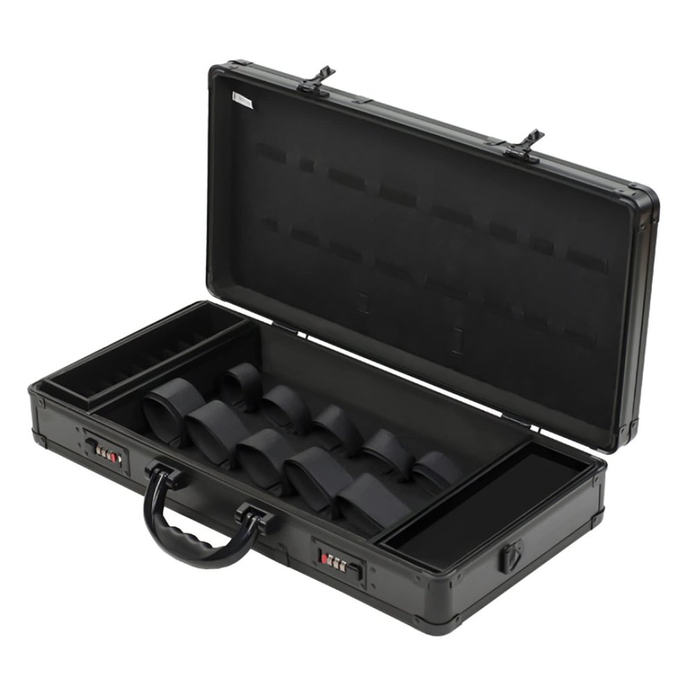 Professional Barber Case, Upthehill Barber Travel Organizer Tool Box Shears Clippers Trimmers Case Mobile Barber Station Tool Box(Tools Not Included)