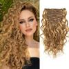 Loxxy Clip in Human Hair Extensions 18inch Natural Wave #27 Strawberry Blonde Natural Wave Real Human Hair Extensions for Women Double Weft 120g/set 7Pcs/lot And 17 Clips Per Pack view 1