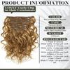 Loxxy Clip in Human Hair Extensions 18inch Natural Wave #27 Strawberry Blonde Natural Wave Real Human Hair Extensions for Women Double Weft 120g/set 7Pcs/lot And 17 Clips Per Pack view 2