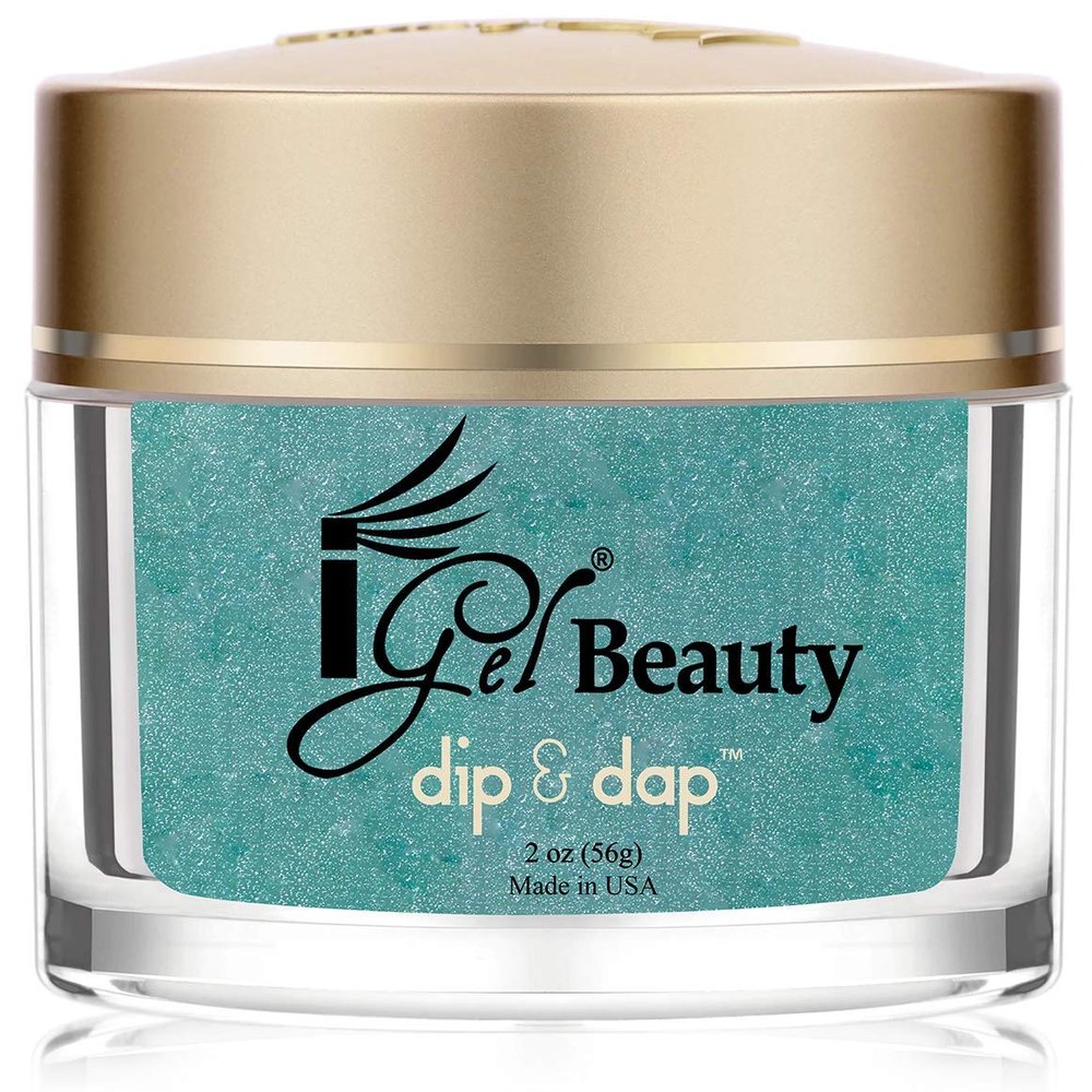 iGel - 100% Pure Nail Acrylic/ Dipping Powder - Dip & Dap Collection (DD223 - Green With Envy)