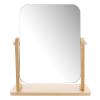 Beaupretty Home Tabletop Swivel Makeup Mirror with Wood Stand Rotating Design for Easy Viewing for Women of All Ages for Makeup Application and Grooming Great for Special Occasions view 1