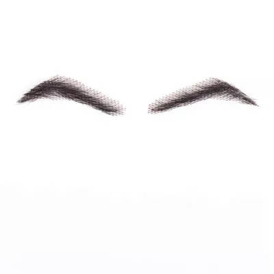 100% Human Hair False Brows for Men and Women Re-Usable Lace Base Fake Eyebrows Black Color (MM-A2)