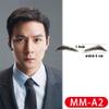 100% Human Hair False Brows for Men and Women Re-Usable Lace Base Fake Eyebrows Black Color (MM-A2) view 2