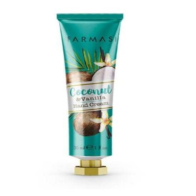 FARMASi Shea Butter Hand Cream, Deep Moisturizing Hand Cream for Women and Man, Silky Softness, Hydrating, All Skin Type, Travel Size, 1 fl.oz. / 30 ml (Coconut & Vanilla)