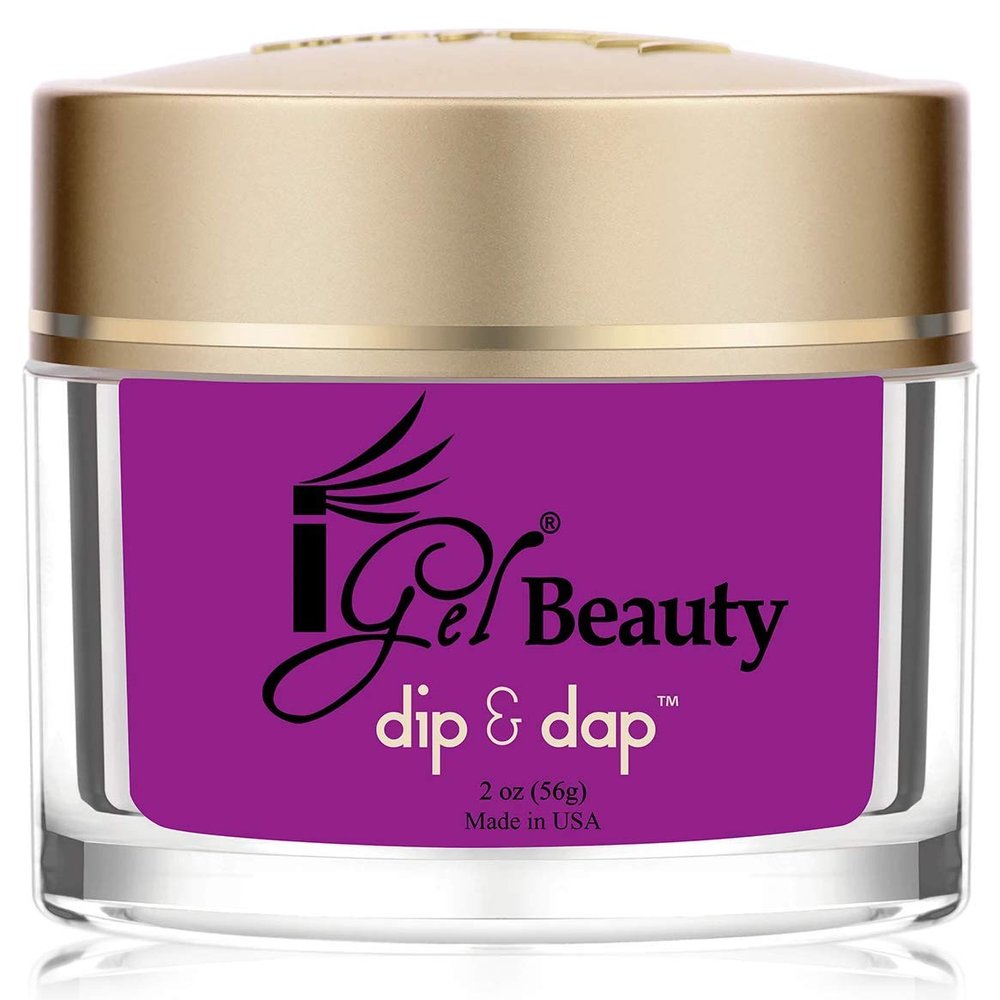 iGel - 100% Pure Nail Acrylic/ Dipping Powder - Dip & Dap Collection (DD200 - Purple Reign)