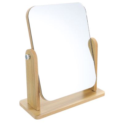 Beaupretty Home Makeup Mirror with Stand Swivel Tabletop Jewelry Shop Mirror for Bedroom Use Design for Easy Grooming and Makeup Application for Vanity Dressing Tables