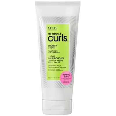 ALL ABOUT CURLS Bouncy Cream Styling | Touchable Soft Definition | Define, Moisturize, De-Frizz | All Curly Hair Types | Vegan & Cruelty Free | Sulfate Free | 10.1 Fl Oz