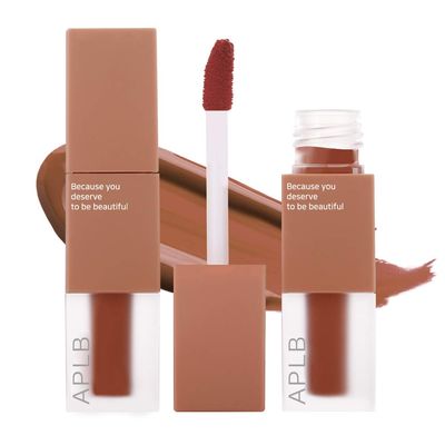 APLB Premium Velvet Lip Tint 0.12oz. | High-Pigmentation, Lightweight, Soft, Moisturizing (#08 OAKWOOD)