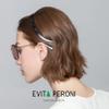 EVITA PERONI Hair Bands - Designed for Eyewear, No Pressure, No Headache, Comfortable Non-Slip Thin Fashion Headbands for Women's Hair - Black view 2