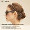 EVITA PERONI Hair Band for Eyewear, No Pressure, Non Slip Fashion Thin Headbands for Women - Tortoise - Hairband for Women's Hair view 3