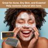 Silk African Black Soap (7 oz) for Face & Body for Detoxifying, Acne, Dry Skin, Eczema with Shea Butter, Charcoal & Bamboo Powder (4 PACK) view 4
