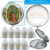 12 Pcs Personalized Religious Party Favors/First Communion Baptism Confirmation Memorial Gift Our Lady of Guadalupe view 2