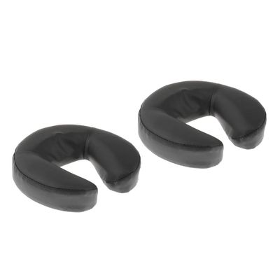 Abbraccia 2 Pieces Foam Massage Table Face Cradle Pad with Ultra-Soft PU Leather Cover - Head Rest Cushion Pillow Positions Head and Neck