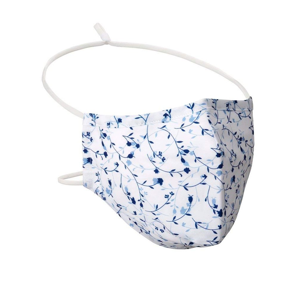 100% Cotton Washable Tendria Over-The-Head Face Mask - Adult