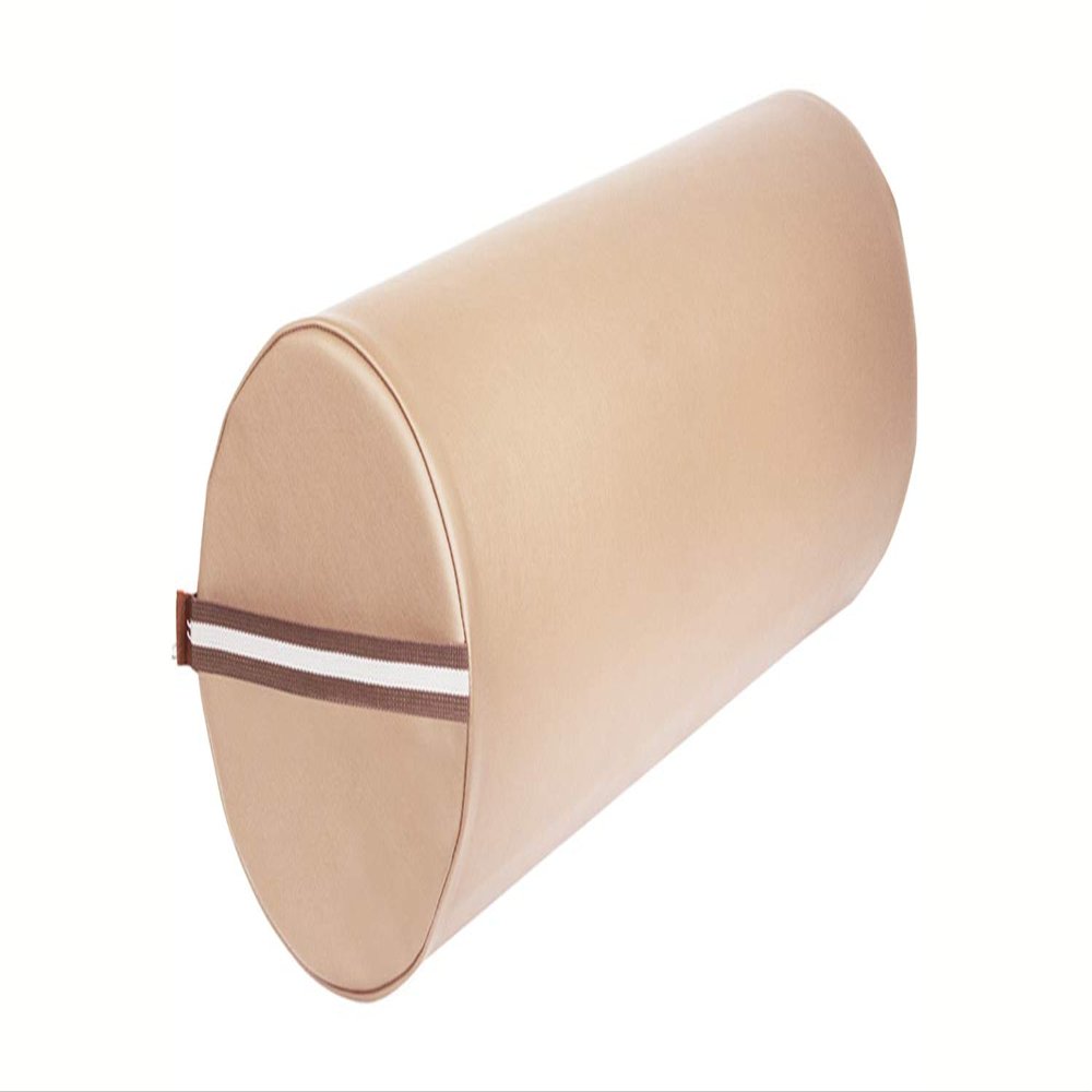Master Massage 9 Inch Full Round Bolster 100% PU Upholstery Massage Bolster, SPA Table Support Cushion Professional for Massage/Tattoo/Physiotherapy/Back Pain Relief- (Cream)
