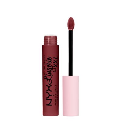 NYX PROFESSIONAL MAKEUP Lip Lingerie XXL Matte Liquid Lipstick - Strip & Tease (Brown Plum)