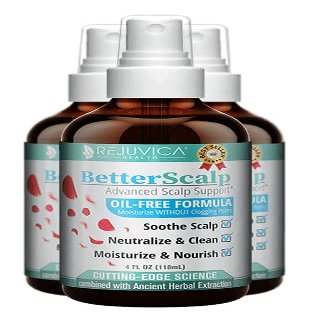 BetterScalp - Natural Itchy Scalp Support Formula - Nature Based Liquid and Gentle, Soothing Formulation - Rose Water, Holy Basil, Neem & More!