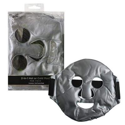 Cold & HOT Therapy Gel Facial Mask. Ice Face Mask for Migraine Headache, Stress Relief | Reduces Eye Puffiness, Dark Circles