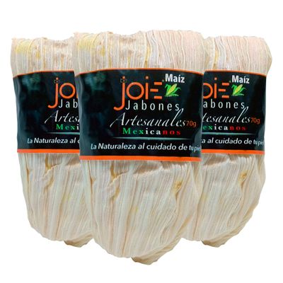 BeJoie 3 Handmade Natural Vegan Soap Corn with White and Green Tea (2.5) oz each