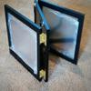 Tri Fold 3 Way Hanging Mirror | Black Wood Frame | EASY TO HANG | Self Barber/Grooming (Hand Made) view 3