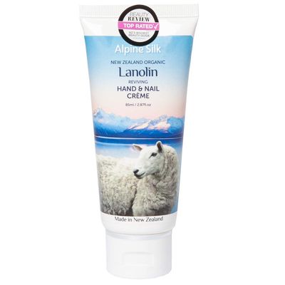 Alpine Silk New Zealand Organic Lanolin, Keratin and Collagen Hand and Nail Creme 2.87 oz (1)