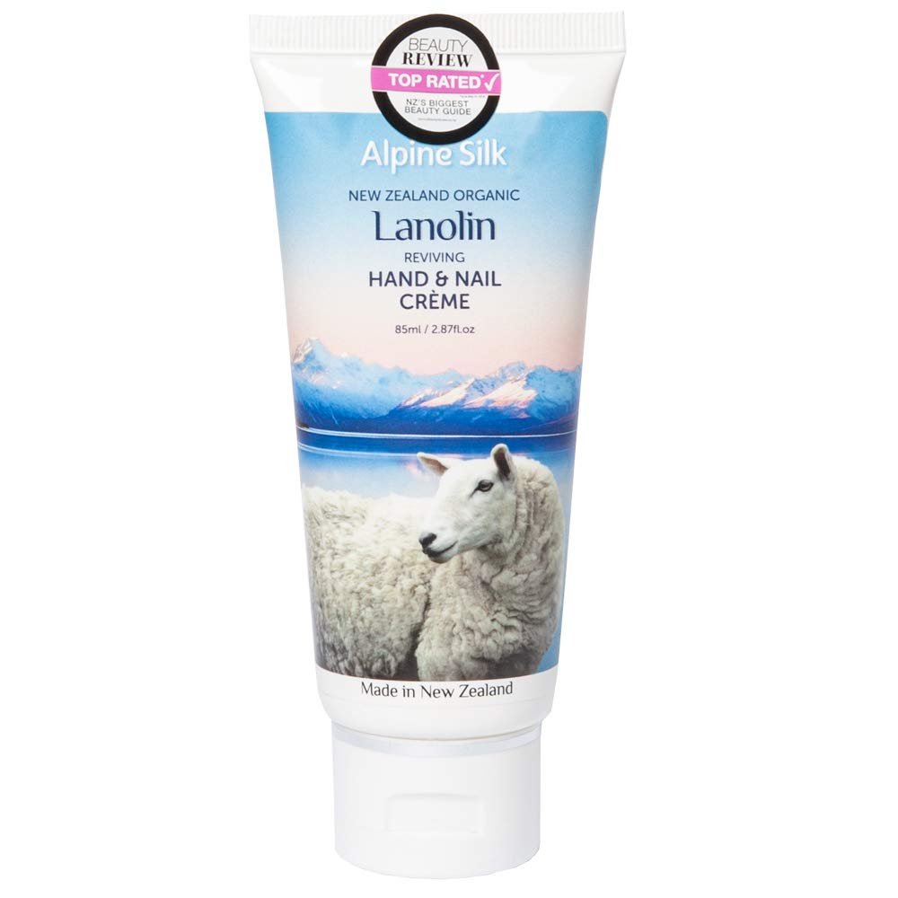 Alpine Silk New Zealand Organic Lanolin, Keratin and Collagen Hand and Nail Creme 2.87 oz (1)